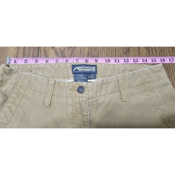 Mountain Khakis Women’s Alpine Pant Canvas Mid Rise Size 8 Regular Tan - Picture 8 of 11